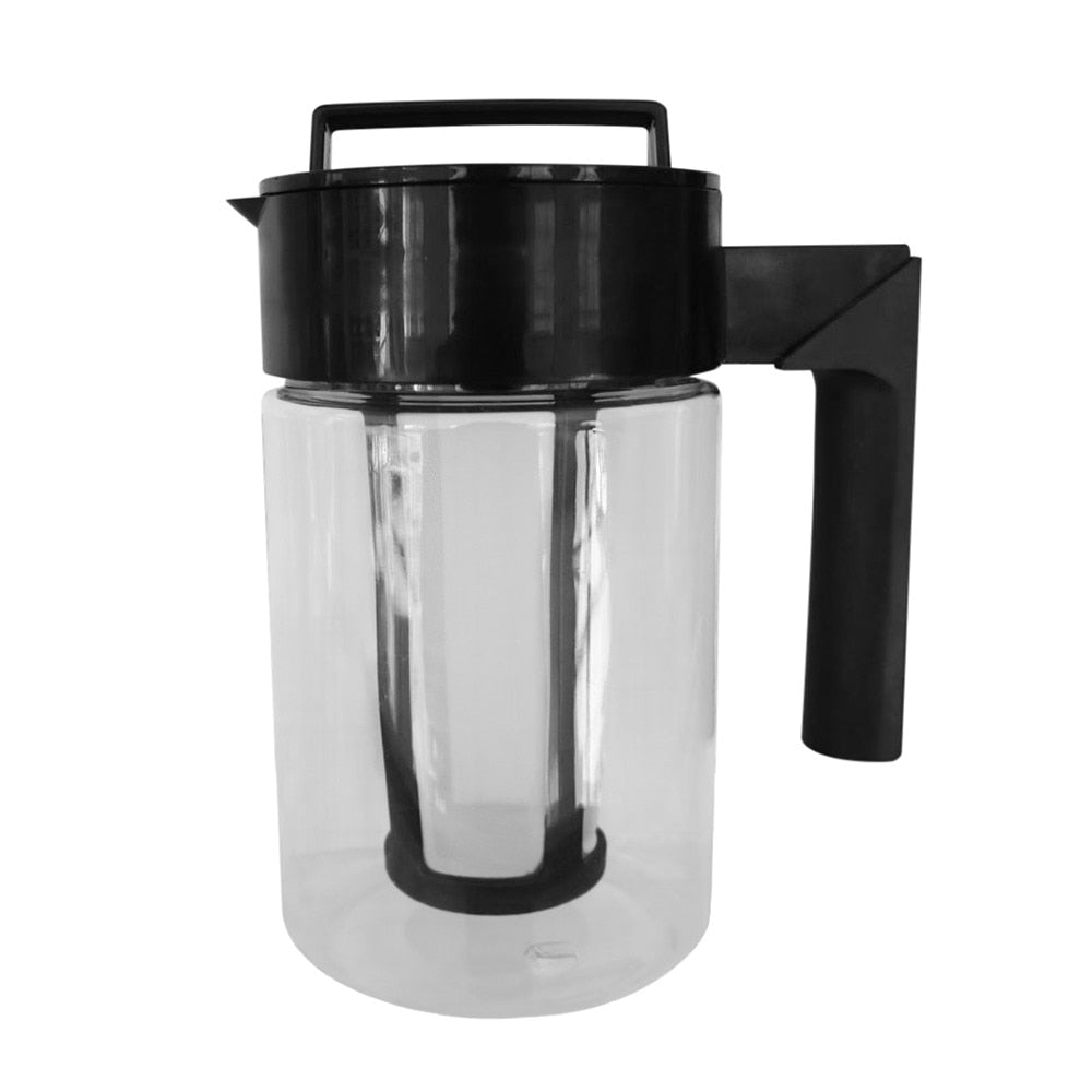 900ml Cold Brew Iced Coffee Maker Airtight Seal Silicone Handle Coffee Kettle Non-Slip Silicone Handle Coffee Kettle New Hot P1